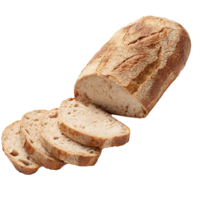 Хліб з пшеничного, цільнозернового борошна, нарізаний, в упаковці, 1 кг